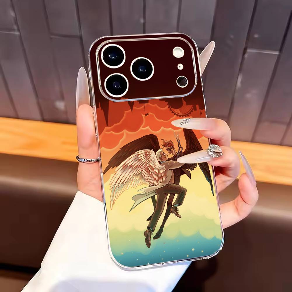 G-Good Cartoon O-Omens Phone Case For iPhone17,16,15,14,13,12,11 Plus,Pro Max Soft Transparent Cover