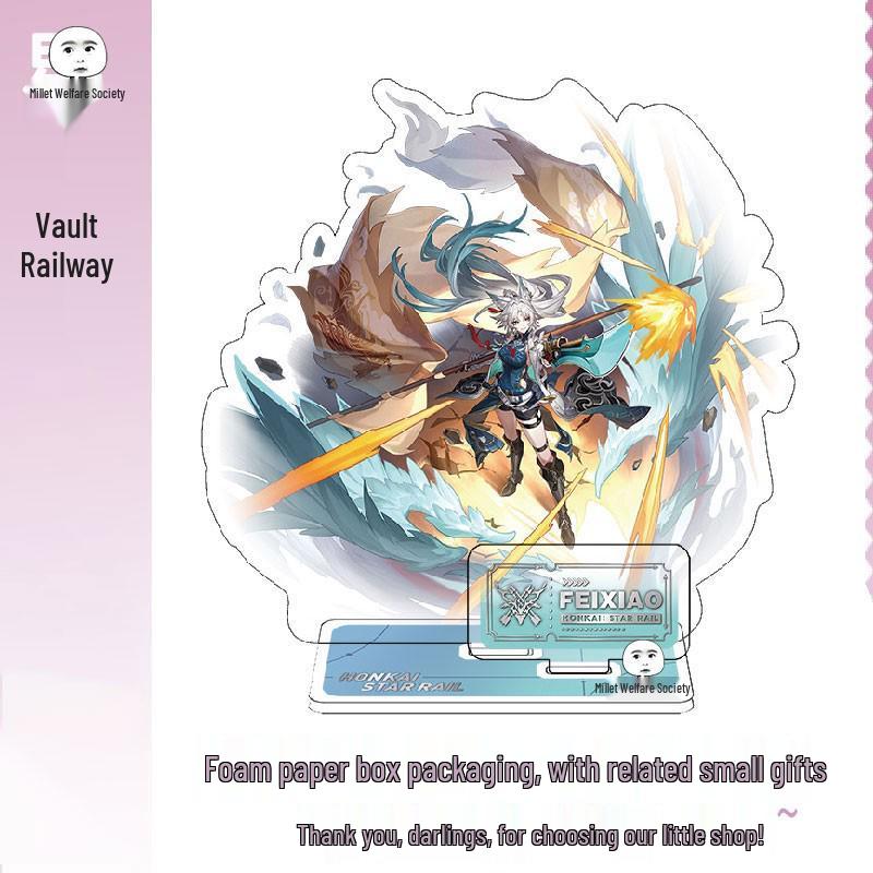 miHoYo Star Rail Firefly Dan Heng Luna Figurine Set: Acheron, Aventurine, Kafka, Silver Wolf, Jingliu, Xueyi Standees