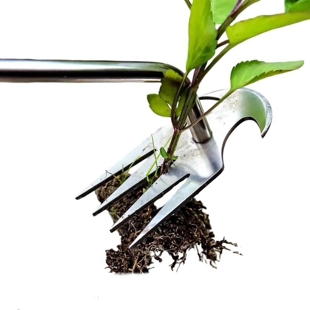 Stainless Steel Patio Crack Weeder,Pavers,Driveways,Moss Removal,Crevice Digger Tool,Uprooting Weeding Tool for Planting,Weeding