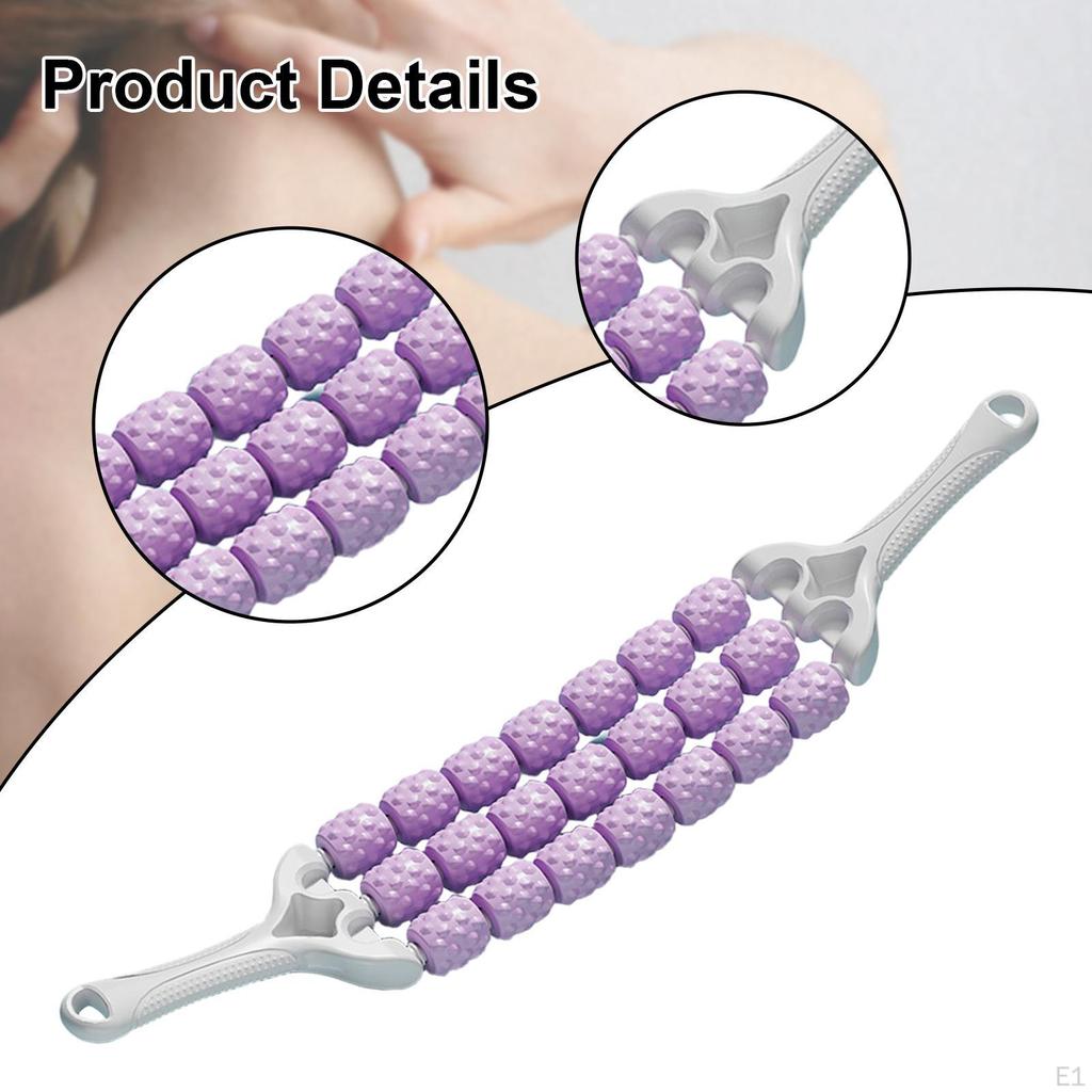 Massage Roller Stick Manual Massager Fitness Gym Handheld Muscle Relaxer Tool for Buttocks,