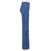 New Street Hip-hop Tooling Big Pocket Jeans Women High Waist Straight Trousers