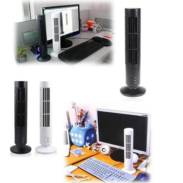 Mini Tower Fan Usb Leafless Fan Tower Electric Fan Vertical Air Conditioning Fan Handheld Fan Gift