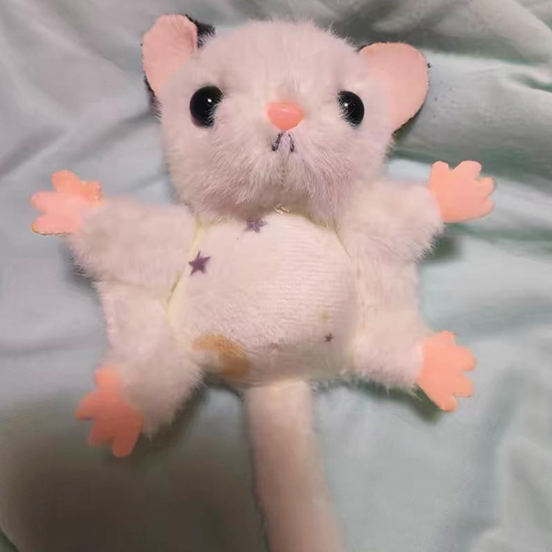 12 Pezzi Scoiattolo Volante Peluche Giocattolo da Appendere Carino Ghiro Bambola Piccola Portachiavi Bambola Animale di Peluche Ciondolo Zaino Ornamento per Auto