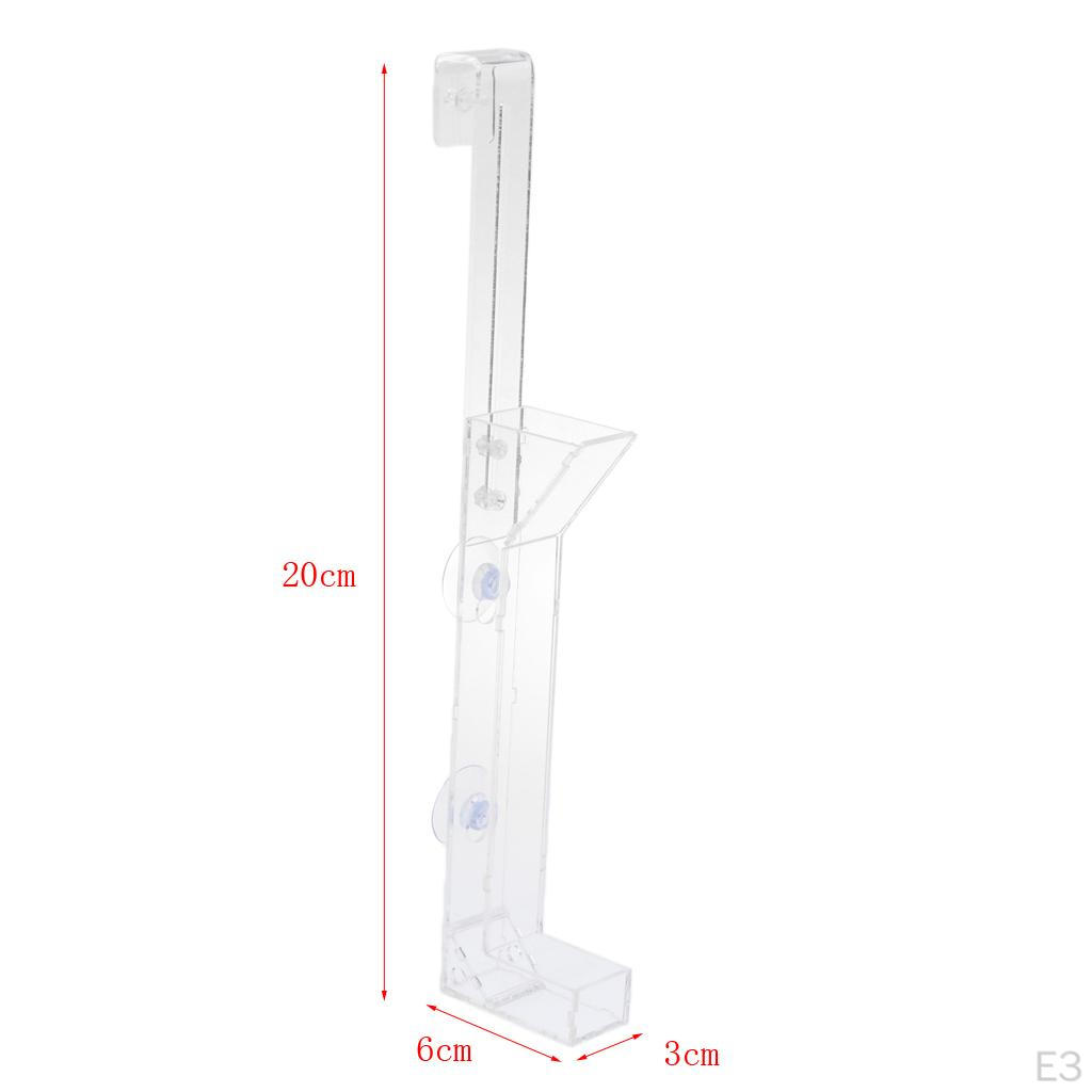 Aquarium Clear Acrylic Feeding Tube Dish Feeder Tool