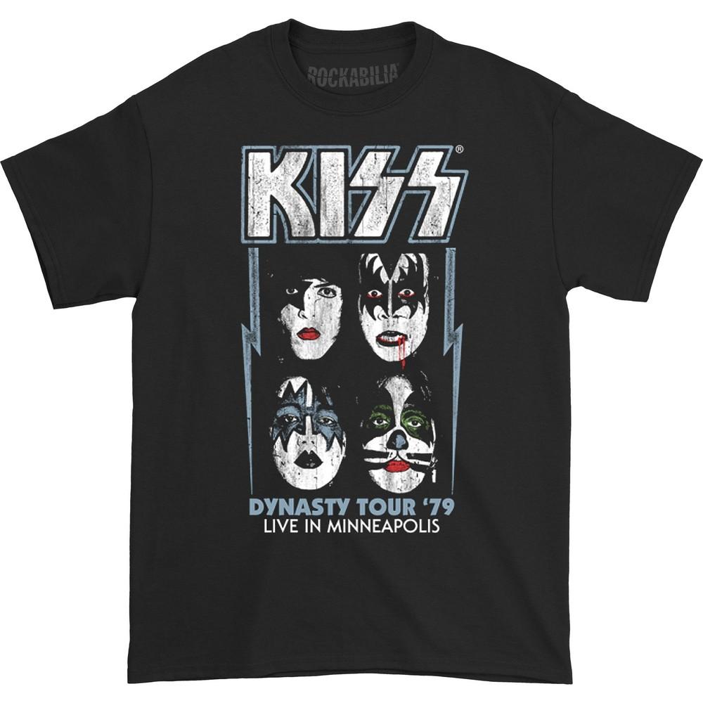 

Men s KISS Dynasty Tour 79 Live In Minneapolis T-shirt Black 3XL