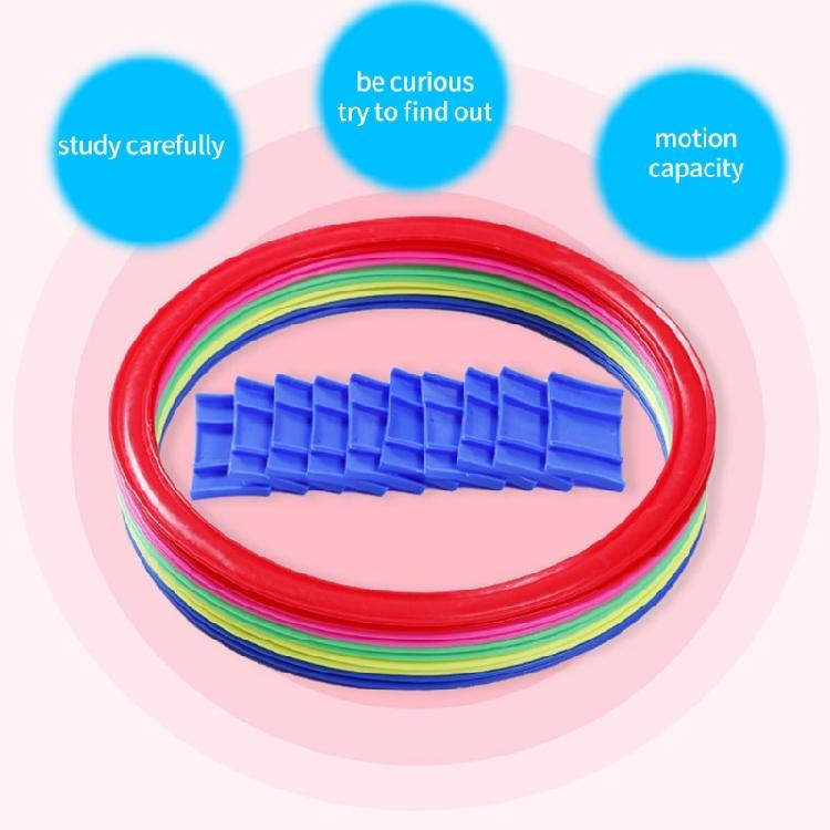Educational Hopscotch Ring Training Game For Kids Body Sensory Development Antislip Plastic Hoops for Outdoor Activity