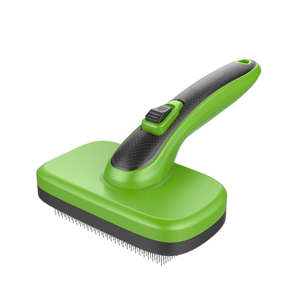 Pet Comb - Stainless Steel Needle with Automatic Shedding Retractable Brush for Dogs and Cats