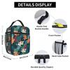 Insulated Lunch Bags Tropical Floral Lunch Bag Leaf School Lunch Box For Women Waterproof Insulated Cooler Bag Christmas Gift