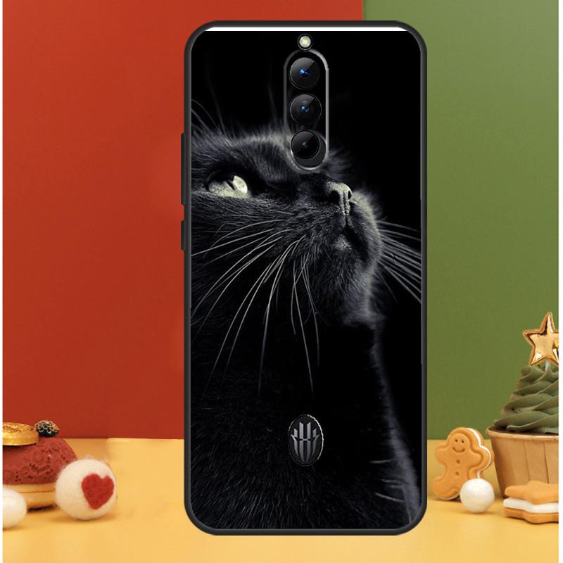 Black Cat Staring Eyes Case For ZTE Nubia Red Magic 8 8S Pro Plus RedMagic 9 Pro Plus 5G 5S 6R 6 7 6S 7S Pro Cover