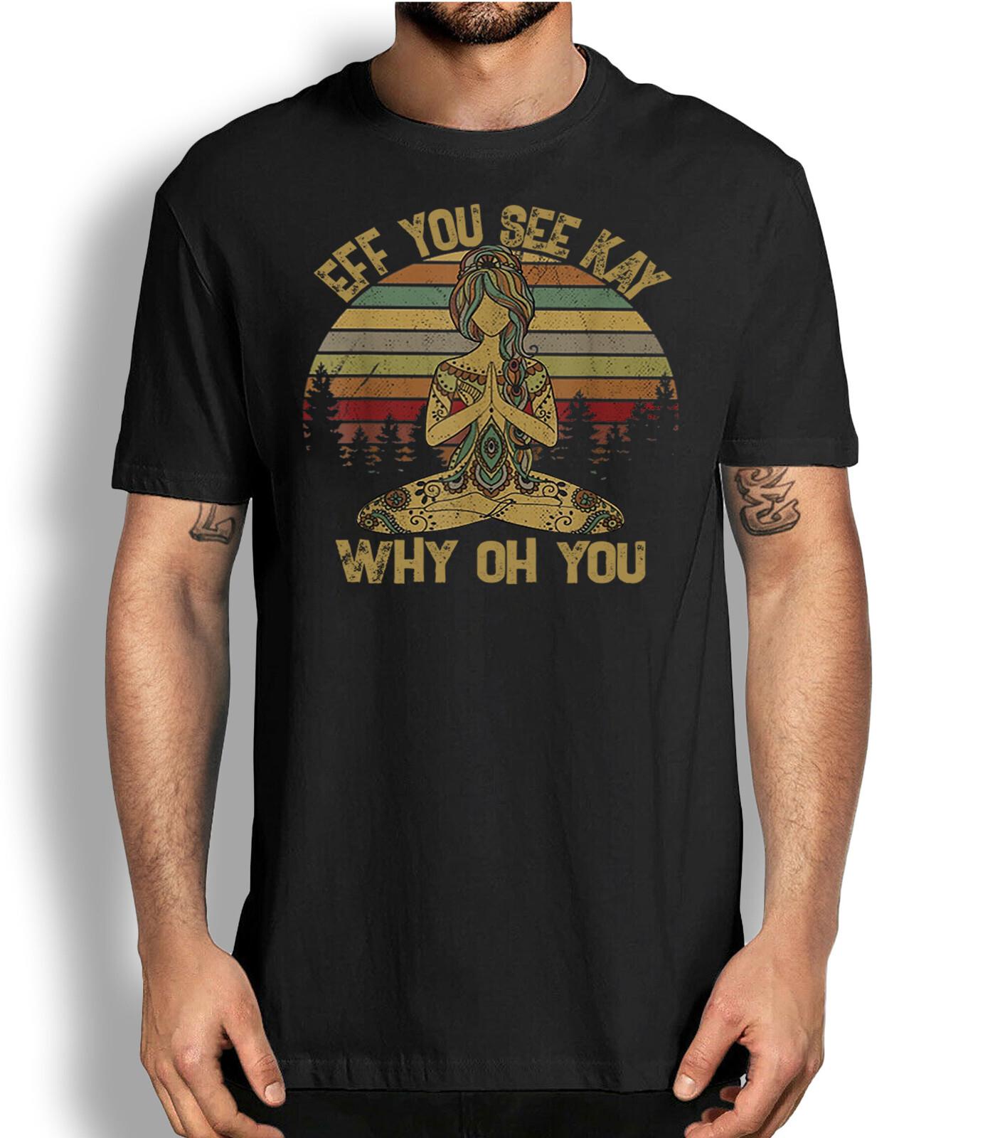Eff You See Kay Why Oh You Vintage t shirt Tattooed Lady Yoga T shirt Yoga Tees S