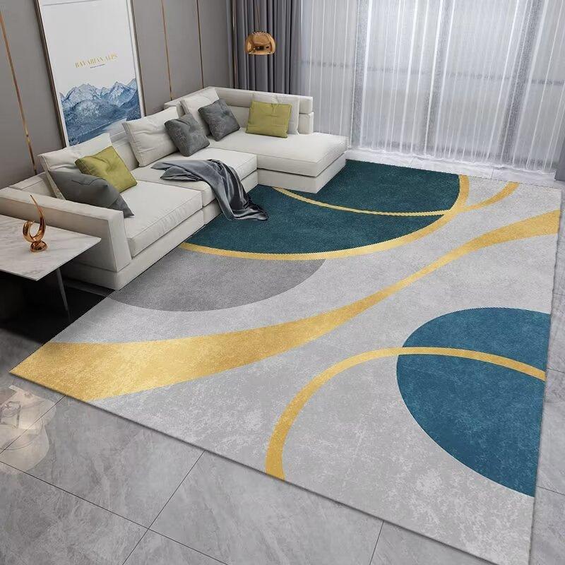 Luxury Gold Easy Cleaning Bedroom Decor Rug Non-slip High-quality Washroom Floor Mat IG Durable Living Room Carpet Skin-friendly