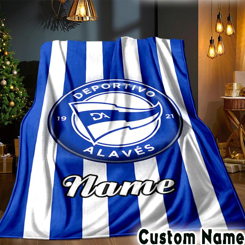 Custom Name Deportivo Fan Gear Throws Blanket Flannel Blankets for Couch Bed Gifts for Men Women Picnic blanket Christmas fan gifts