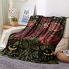 1PC Sleeping Rose  Print FlAannel Blanket, High quality Comfortable for All Seasons, Home Decor, Warmth and Comfort