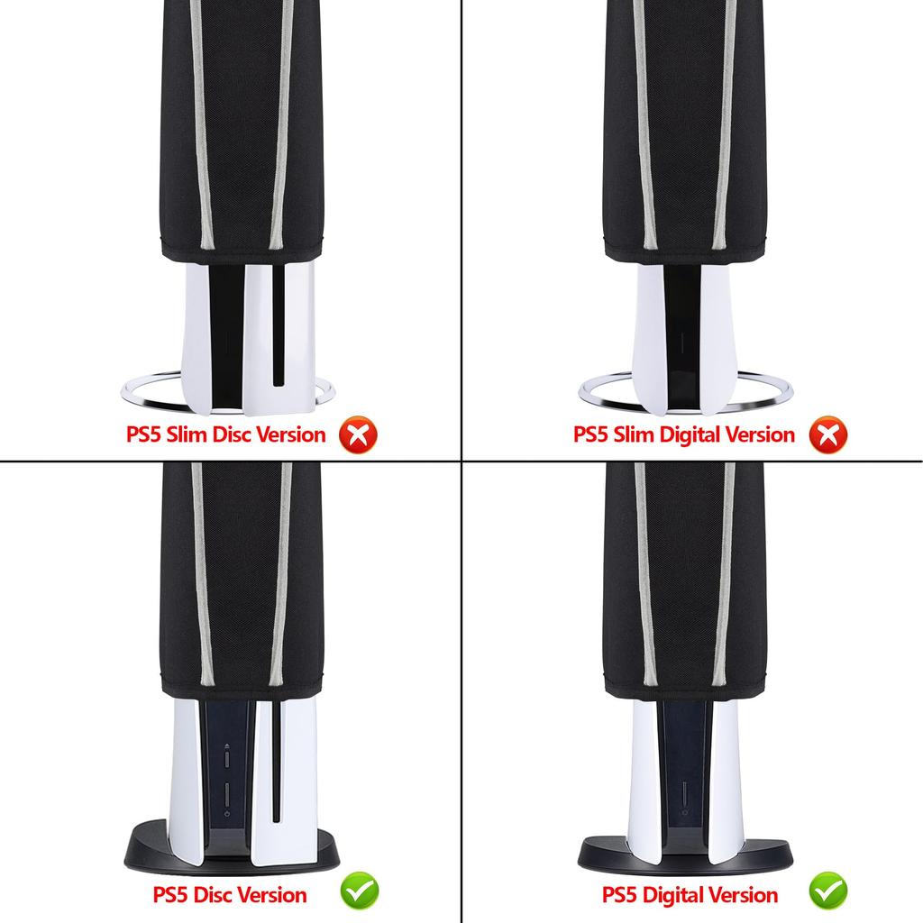 PlayVital Nylon-Staubschutzhülle kann auf weiche und saubere Staubschutzhüllen angewendet werden, die auf PlayStation 5 angewendet werden können. Die wasserdichte Hülle ist kompatibel mit der