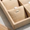 2 Pcs 24 Slots Jewelry Display Tray MDF Base Jewelry Showcase Jewelry Storage Case  For Pendants