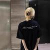 European Style Women's Plus Size Loose Mid-Length Crew Neck Short Sleeve T-Shirt