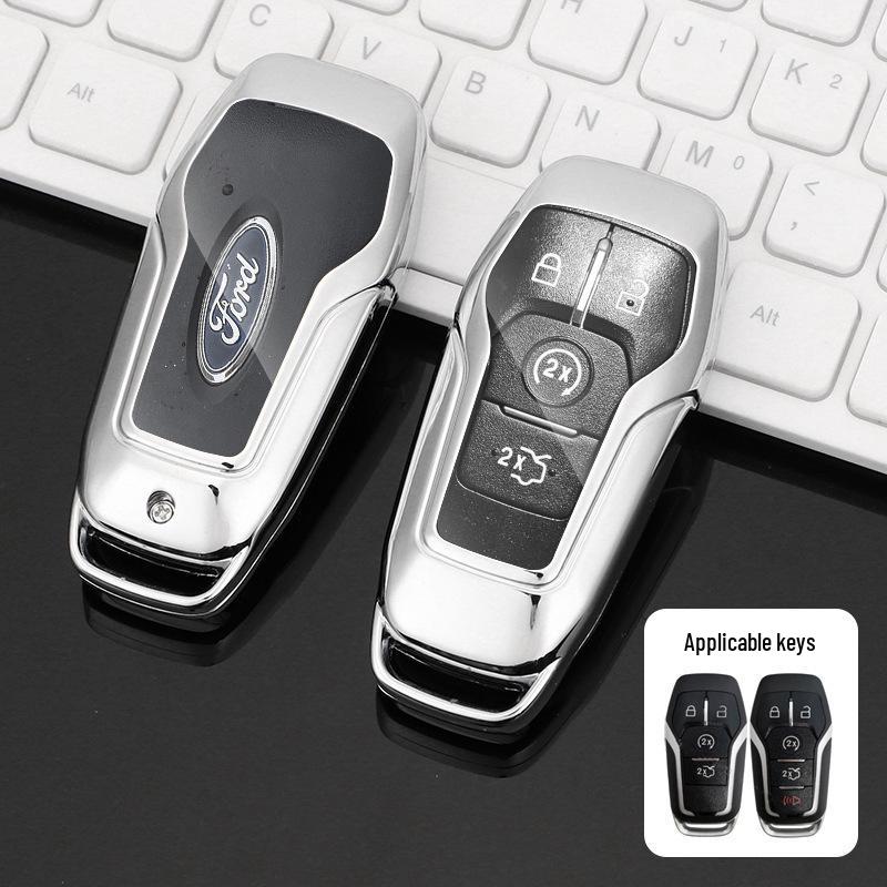 Premium Metal Protective Key Case for Ford Mondeo - Unisex Design