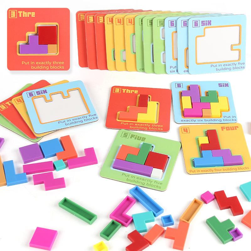 Logical Thinking Puzzles Intelligence Game Kids Toys Montessori Geometric Tangram Thinking Training Challenge Board Game Toys