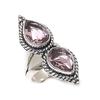 Natürlicher Rosa Kunzit Edelstein 925 Sterling Silber Schmuck Ringgröße 8 AR-16773