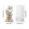 DIY Lovers Embrace Candles Silicone Mold Flowers Roses Couple Concrete Resin Mouldose Flower Chocolate Human Body decor