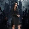 Women's Medieval Lace Hooded Renaissance Dress