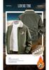 2025 Autumn/Winter Men's Plus Velvet Washed Cotton Jacket - Classic Casual Outdoor Cold-Weather Protection
