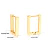 Plain Ring Ear Buckle Heart Geometric Metal Star Earrings Oval Earrings Stainless Steel Earrings