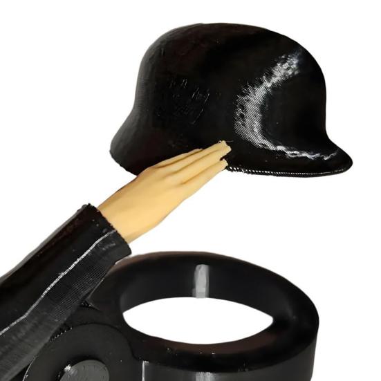 Bierflaschen-Helm mit Soldatengruß, wiederverwendbare Flaschenhülle, staubdicht, auslaufsicherer Verschlussschutz, originelles Geschenk für Veteranen-Sammler