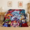 Retro Saint Seiya Anime Cartoon Flanelldecke Weiche Warme Überwurfdecke für Schlafzimmer Wohnzimmer Bett Reise Camping Picknick Geschenk