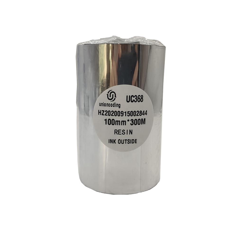 Thermal Transfer Resin Enhanced Wax Ribbon 1/2\ Core Barcode Ink Out Compatible for Label Printing