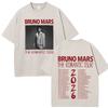 Bruno Mars The RoUnisextic Tour  Print Vintage Washed Tshirt Unisex Women Fashion ONeck Cotton Loose Casual Gothic Punk Tshirts