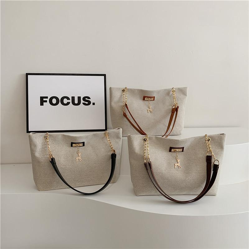 Retro Commuter Texture Chain Shoulder Bag Women's 2024 Summer New Versatile Ins Underarm Bag Tote Bag Women