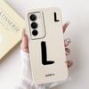 For Realme C71 2025 Case RMX5303 Cover Cute Lucky Initial Letters Soft Silicone Lens Protective Covers For RealmeC71 C 71 Bumper