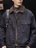 Pánská silná džínová bunda v americkém stylu 2025: Teplé, plyšové zimní oblečení