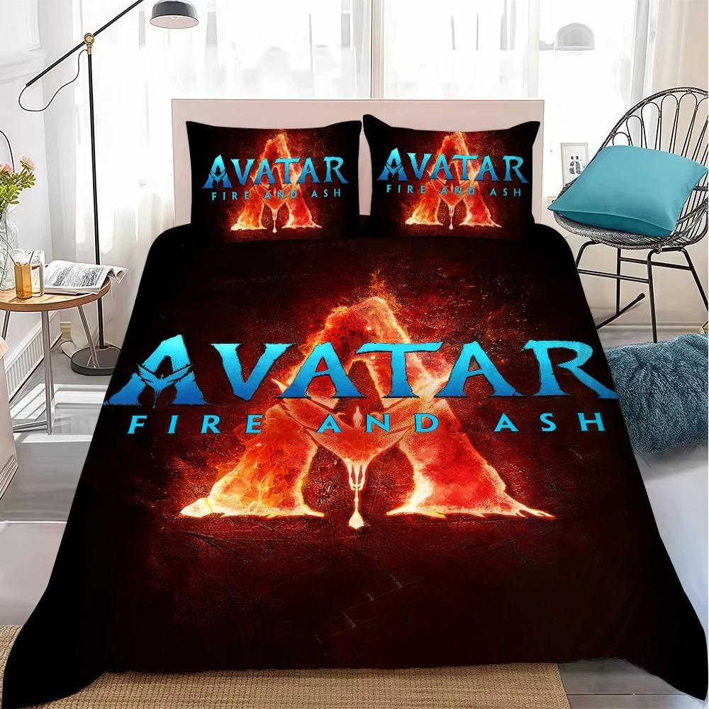 Hot Film A-Avatar Fire and Ash Bedding Set Soft Comforter Cover With 1/2pcs Pillow Shams For Kids Adults Duvet Cover Microfiber