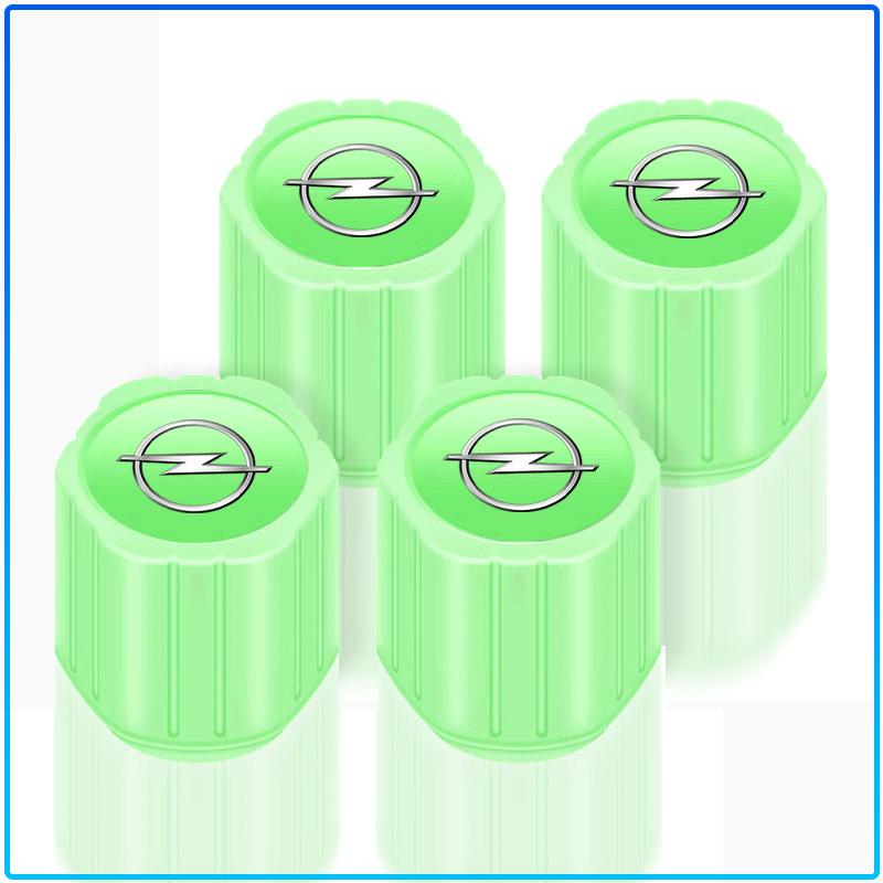 Luminous Car Tire Valve Caps Fluorescent Motorcycle Wheel Tyre For Opel Astra H G J Insignia Mokka Zafira Corsa Vectra B C D