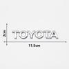 3D ABS TOYOTA Letters Emblem Rear Trunk Badge Logo Nameplate Sticker Black Chrome for Corolla Camry RAV4 Yaris Highlander Hilux SH7