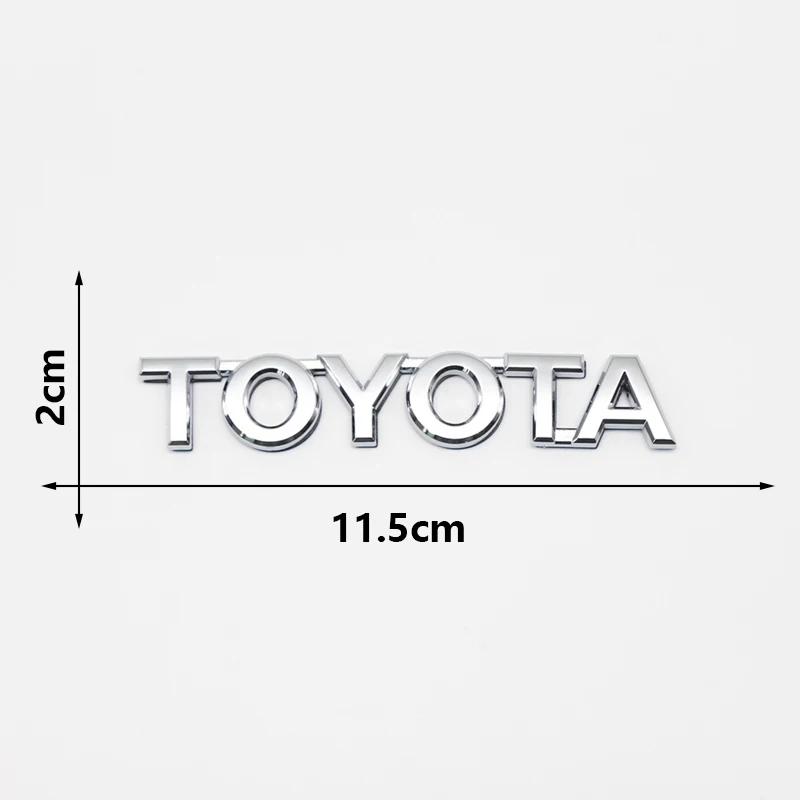 

3D ABS TOYOTA Emblem Badge Car Sticker Car Trunk Sticker For Toyota Chr Corolla Camry Yaris Hilux Prius Avensis Auris Prado TRD