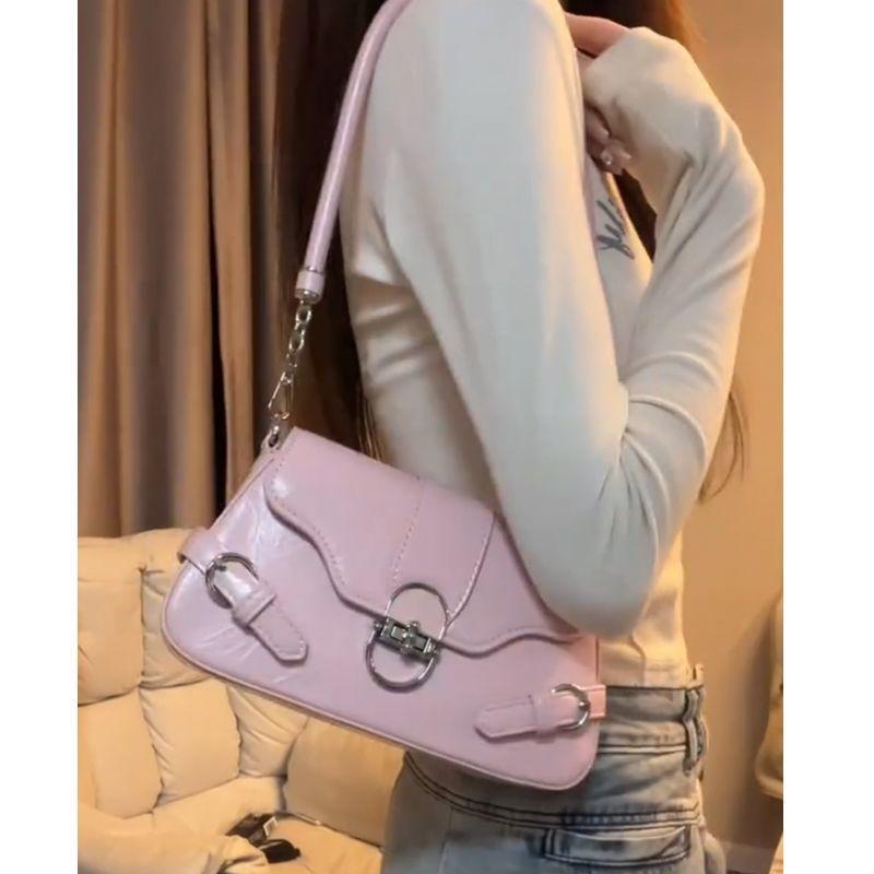 

High value underarm bag women s retro bag hardware lock flap commuter shoulder messenger bag light luxury