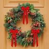 12Pcs Christmas Velvet Bows Rustic Vintage Velvet Ribbon Bows for DIY Crafts Gift Wrapping Tree Garland Wreath Xmas Decoration