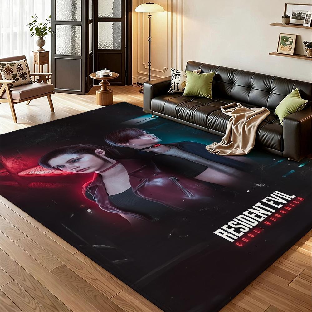 Resident Evil Death Island Rectangular Rug Thick Nonslip Carpet For Kids Bedroom Play Area Home Decor Memorial Gift