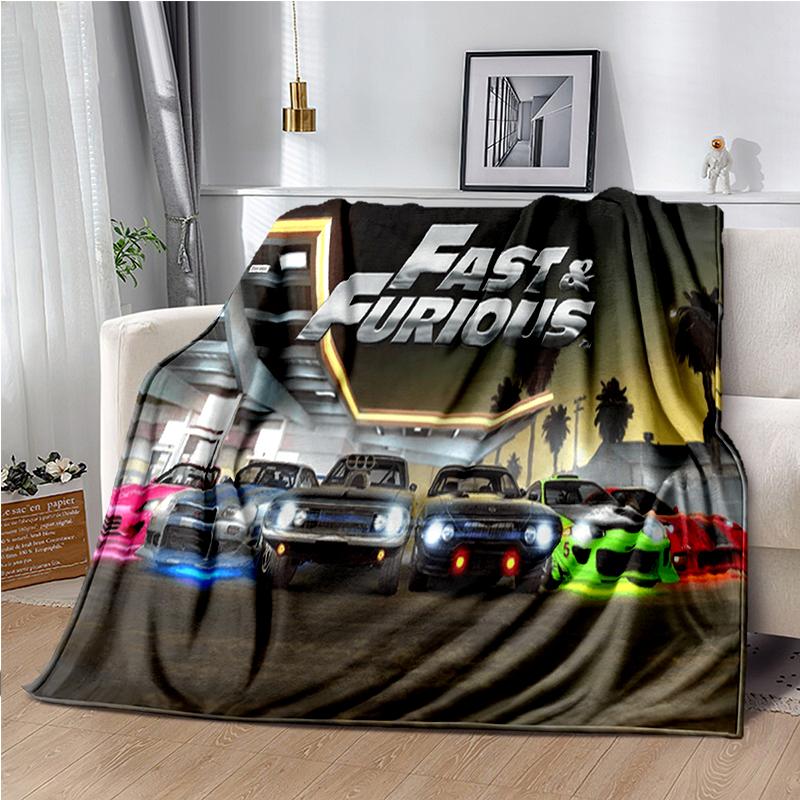 Coperta Fast and Furious per Bambino Divano Divanetto Viaggio Casa Escursionismo Picnic Biancheria da Letto Coperta in Flanella Super Morbida Regalo di Compleanno