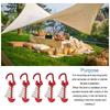 12PCS Universal Fishbone Tent Nails Aluminum Alloy Canopy Stakes Durable Tent Stakes