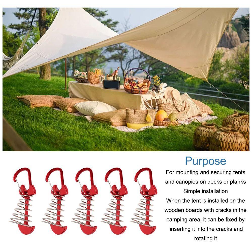 12PCS Universal Fishbone Tent Nails Aluminum Alloy Canopy Stakes Durable Tent Stakes