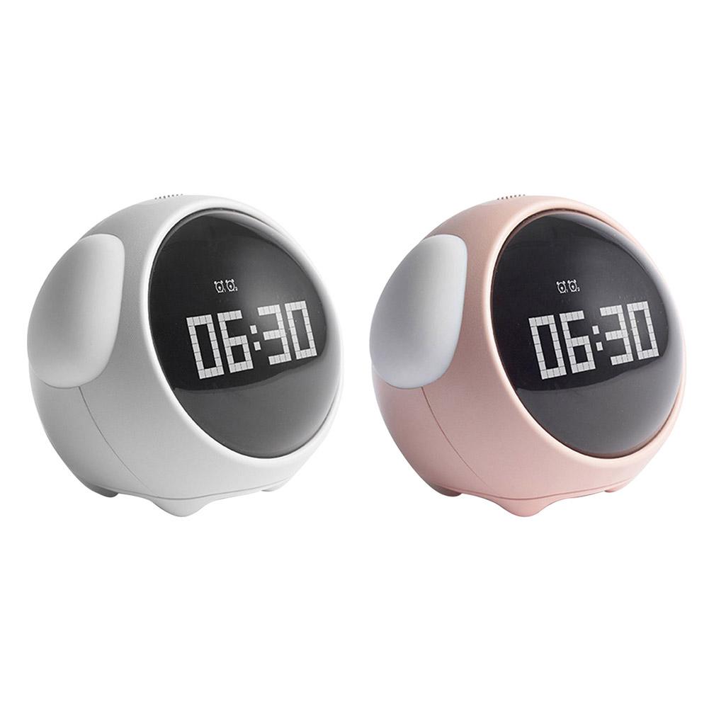 Expression Table Alarm Clock Night Light Creative Cute Electronic Alarm Clock Snooze Function Decorations for Living Room