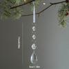 Christmas Tree Decoration Snowflake Water Drop Ornaments Pendant Transparent Acrylic Snowflake Ornament Pendant for Christmas