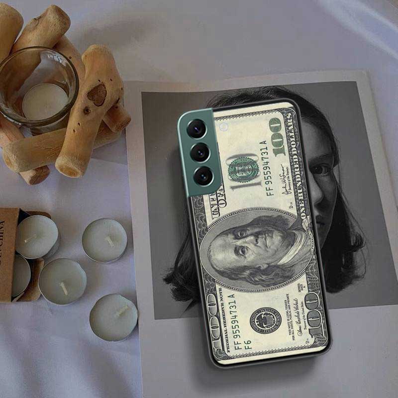 Banknote Dollar Cash Money Phone Case For Samsung A15 A25 A35 A55 Galaxy A70S A50S A30S A30 A40 A71 A51 A41 A31 A21 A11 A01 A20S