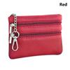 Portable PU Leather Money Coin Purse Waterproof Wear-resistant Credit Card Holoder Zipper Wallet Money Bag Women Men