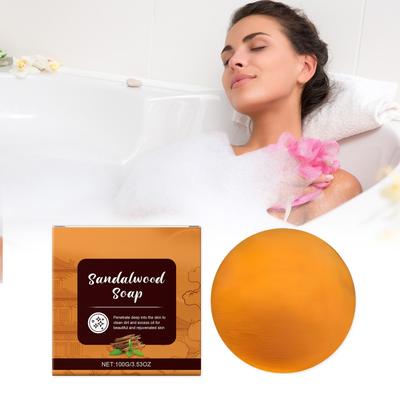 Deep Cleansing And Nourishing Sandalwood Soap Skin Care Soap Exudes Fresh Smell 100g