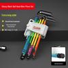 Colored Hex Wrench and Screwdriver Set - 6-Point, Multifunctional Tool with Extended Keys